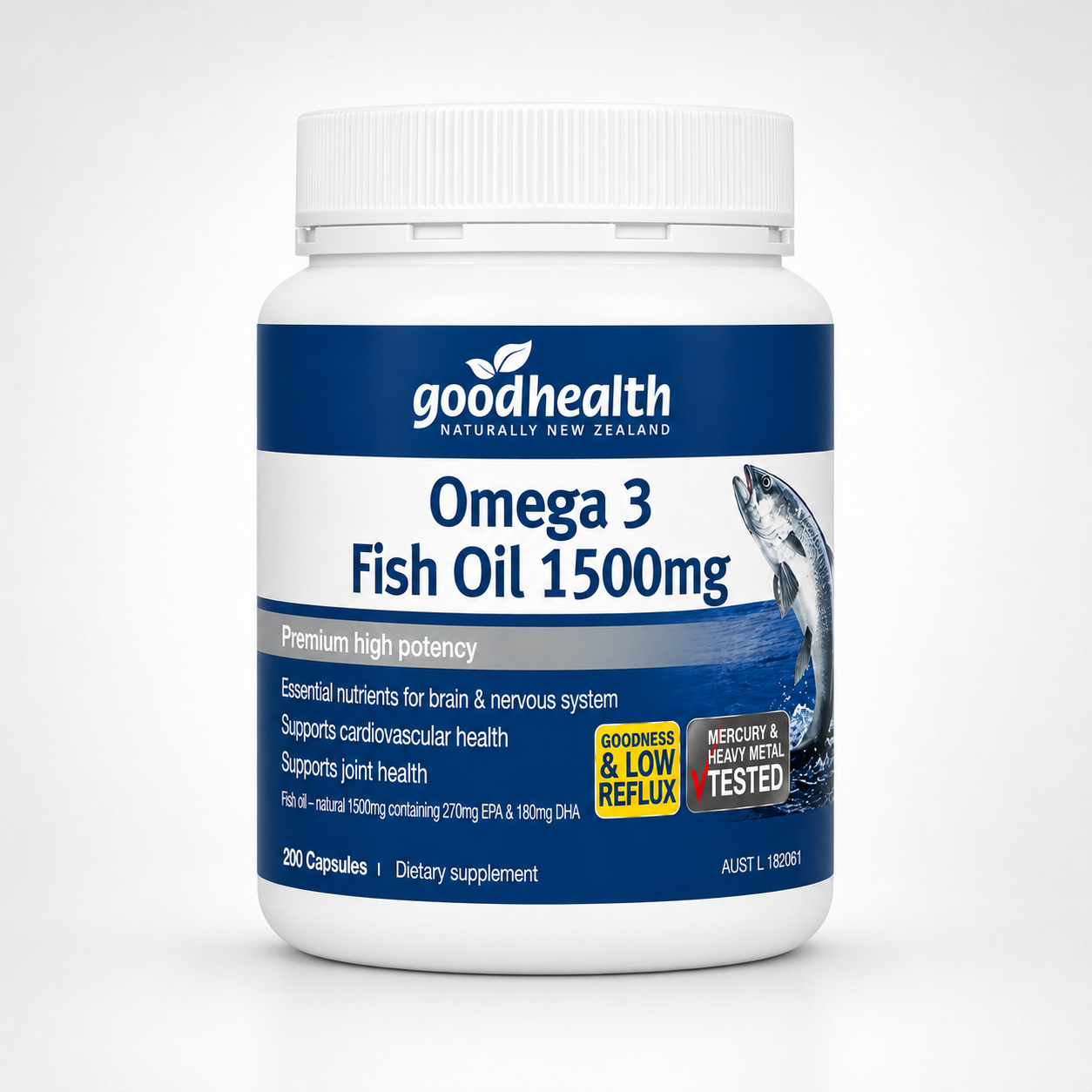 Omega 3 Fish Oil 1500mg 200 Capsules