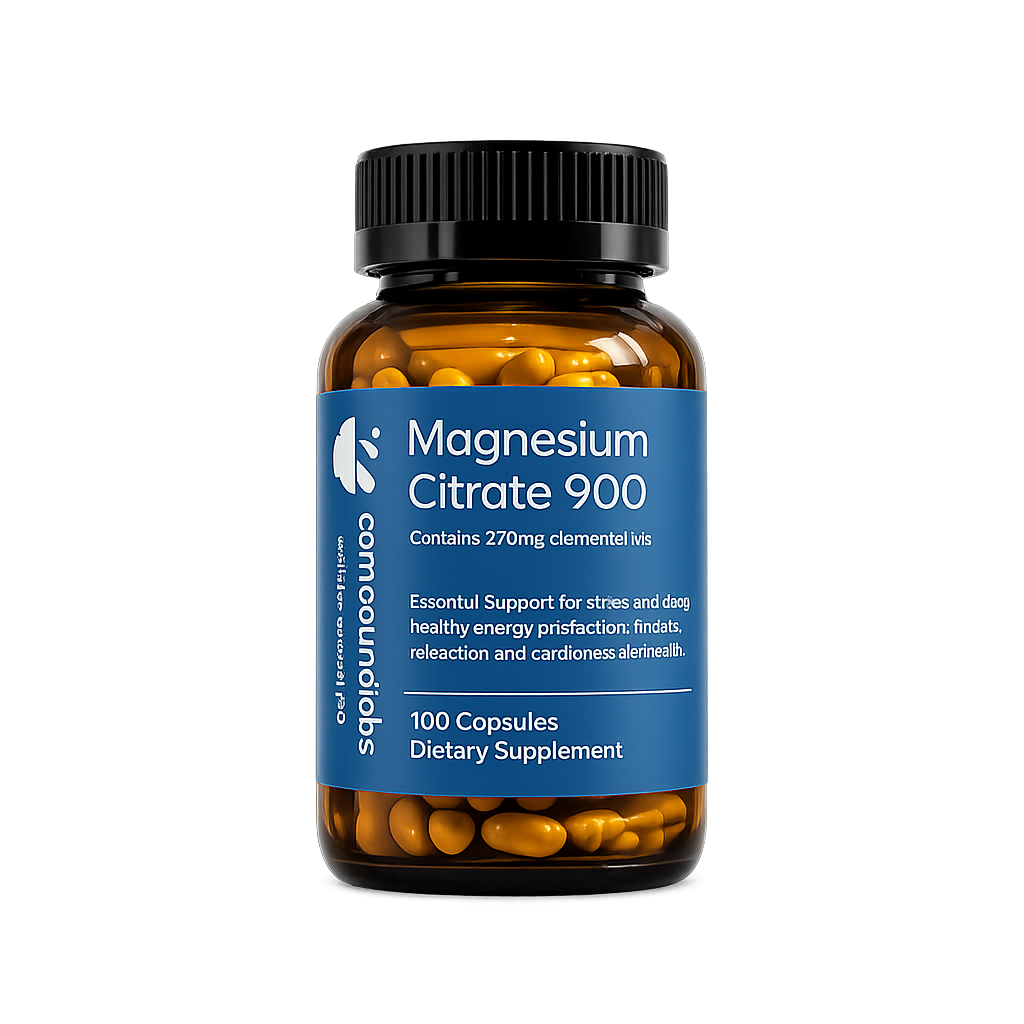 Magnesium Citrate 900 - 100 Capsules